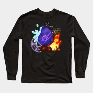 Black Mage Job Stone Long Sleeve T-Shirt